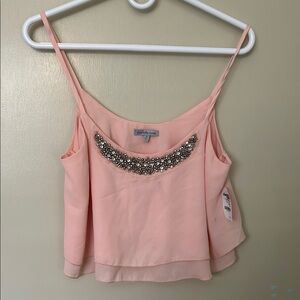 Charlotte Russe Pink Embellished Women's Top